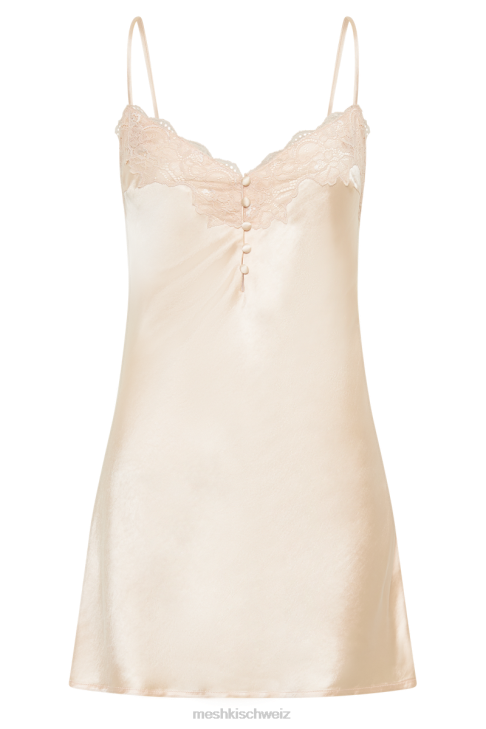 Meshki Vesta-Spitzensatinkleid Aprikose Kleidung 060V306