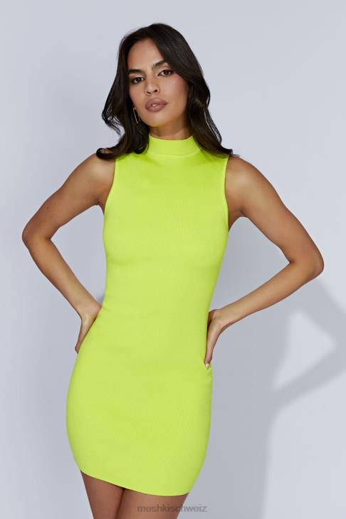 Meshki Ärmelloses Strick-Minikleid von Delia frisches Grün Kleidung 060V593