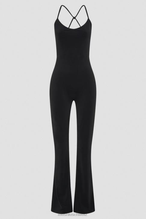 Meshki Brinley-Overall aus anschmiegsamem Jersey Schwarz Kleidung 060V1377
