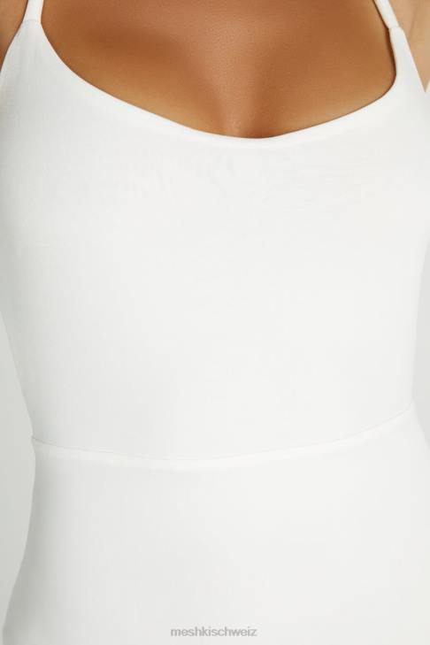 Meshki Brinley-Overall aus anschmiegsamem Jersey Weiß Kleidung 060V1405