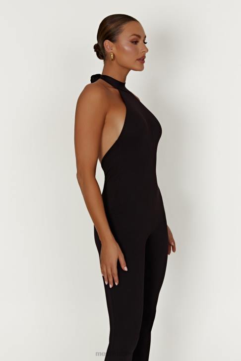 Meshki Gigi Catsuit aus recyceltem Nylon Schwarz Kleidung 060V1415