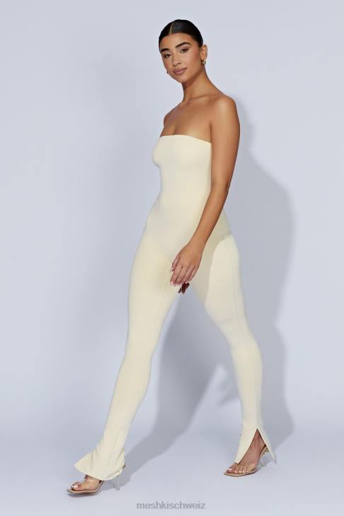 Meshki Peggy trägerloser Overall Creme Kleidung 060V1660