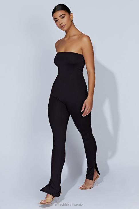 Meshki Peggy trägerloser Overall Schwarz Kleidung 060V1661