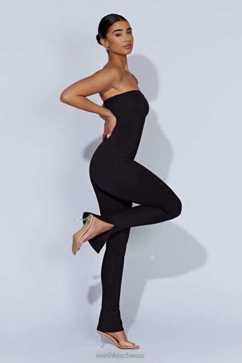 Meshki Peggy trägerloser Overall Schwarz Kleidung 060V1661