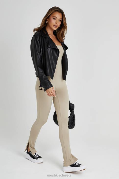 Meshki Peggy trägerloser Overall Taupe Kleidung 060V1379