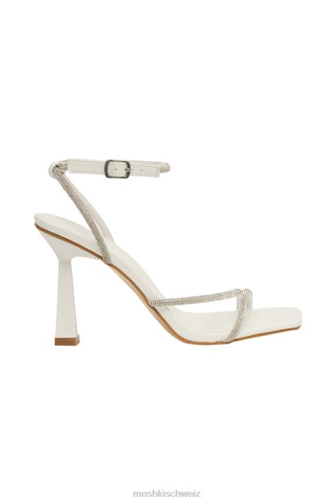Meshki Caitlin Strass-Seilabsätze Weiß Schuhwerk 060V1672