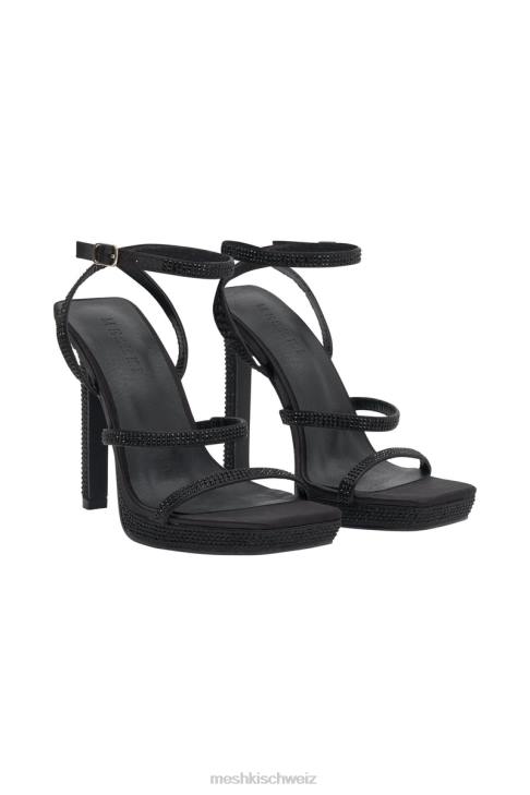 Meshki Holland-Steinabsätze Schwarz Schuhwerk 060V1692