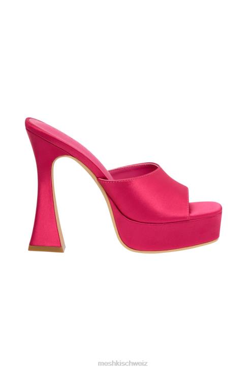 Meshki Mikaela Satin-Plateau-Absätze Rosa Schuhwerk 060V1683