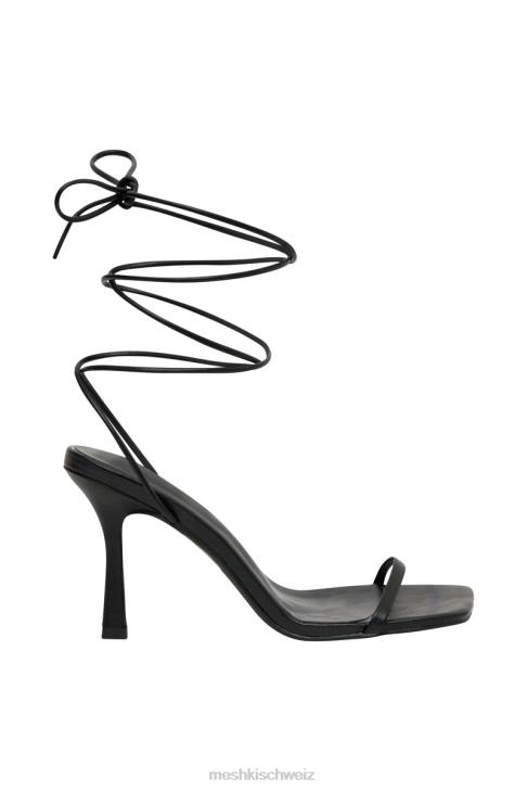 Meshki Neve Wickelabsätze aus Kunstleder Schwarz Schuhwerk 060V1679