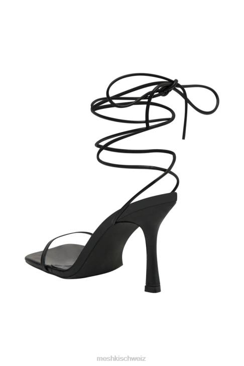 Meshki Neve Wickelabsätze aus Kunstleder Schwarz Schuhwerk 060V1679