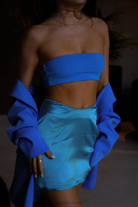 Meshki Mackenzie Bandeau Cyan-Blau Kleidung 060V1168