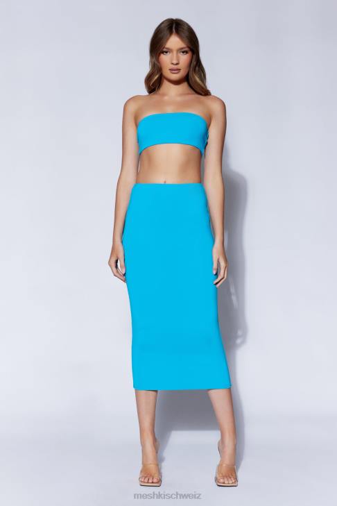 Meshki Mackenzie Bandeau Cyan-Blau Kleidung 060V1168