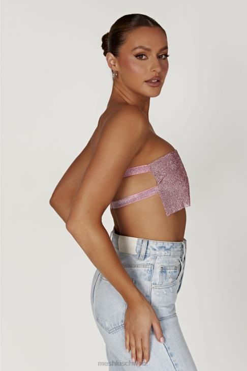Meshki Valerie Diamante Bandeau erröten rosa Kleidung 060V994