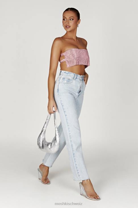 Meshki Valerie Diamante Bandeau erröten rosa Kleidung 060V994