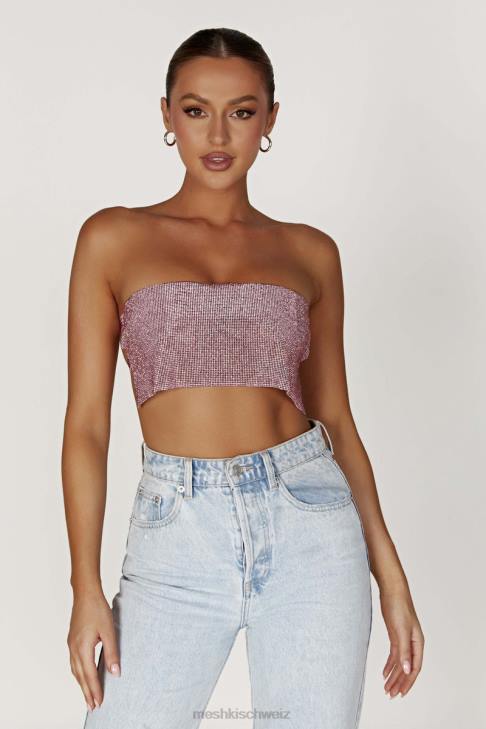 Meshki Valerie Diamante Bandeau erröten rosa Kleidung 060V994