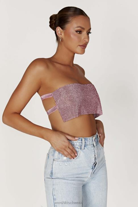 Meshki Valerie Diamante Bandeau erröten rosa Kleidung 060V994