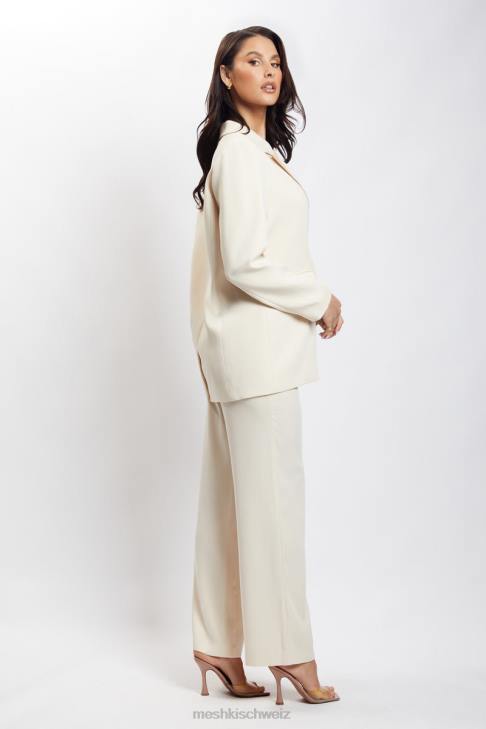 Meshki Madison übergroßer Blazer Creme Kleidung 060V1649