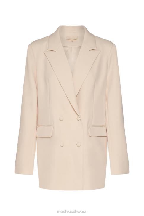 Meshki Madison übergroßer Blazer Creme Kleidung 060V1649