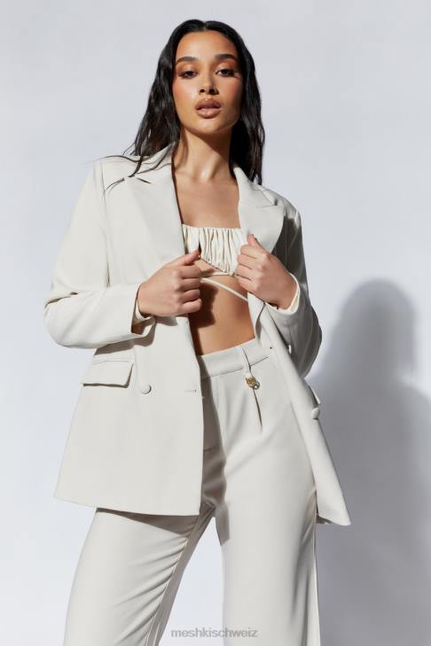 Meshki Rosana übergroßer, taillierter Blazer Weizen Kleidung 060V1657