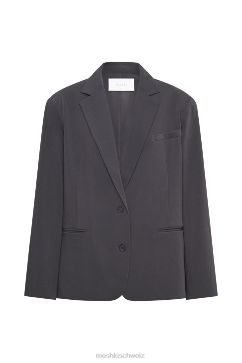 Meshki Simone übergroßer Blazer Holzkohle Kleidung 060V1639