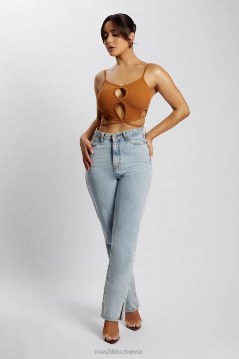 Meshki Ayesha hat ein Unterhemd ausgeschnitten Keks Kleidung 060V1201