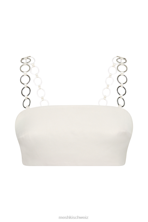 Meshki Crop-Top mit Ring von Pyper Beige Kleidung 060V1214