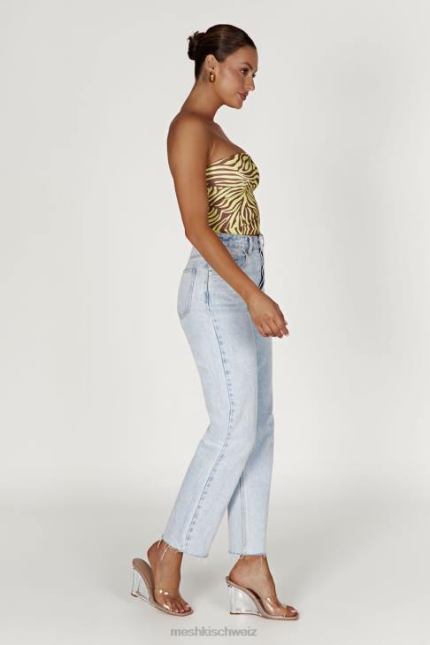 Meshki Dina Bandeau-Crop-Top Zebradruck Kleidung 060V980