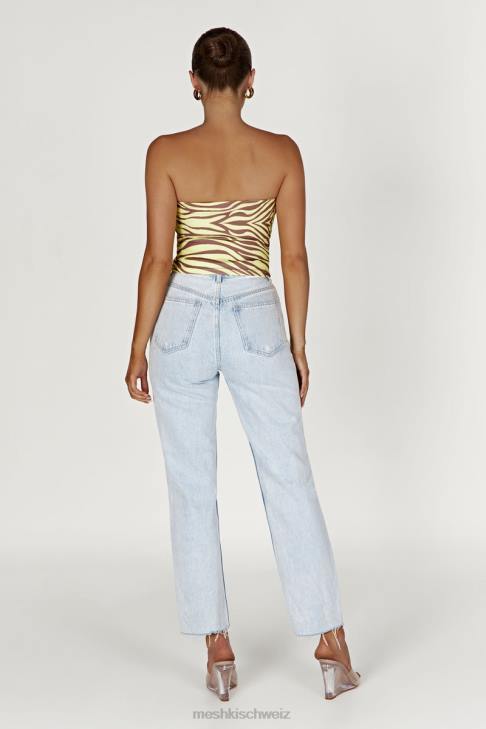 Meshki Dina Bandeau-Crop-Top Zebradruck Kleidung 060V980