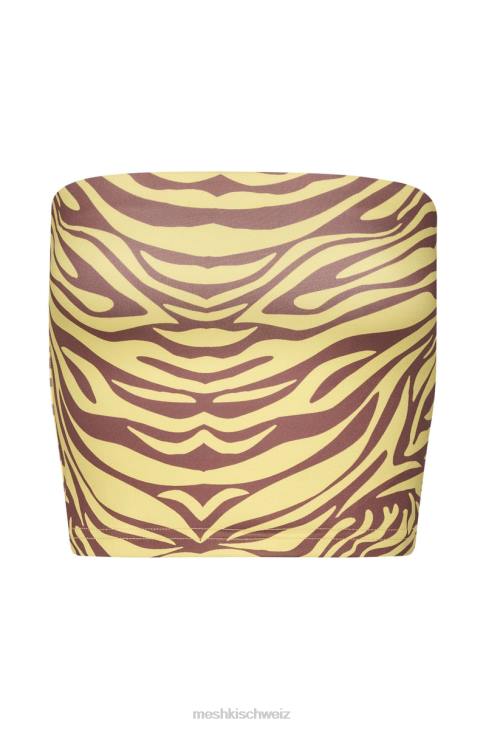 Meshki Dina Bandeau-Crop-Top Zebradruck Kleidung 060V980