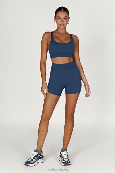 Meshki Elise Cami-Crop-Top mit V-Rücken Marine Kleidung 060V924