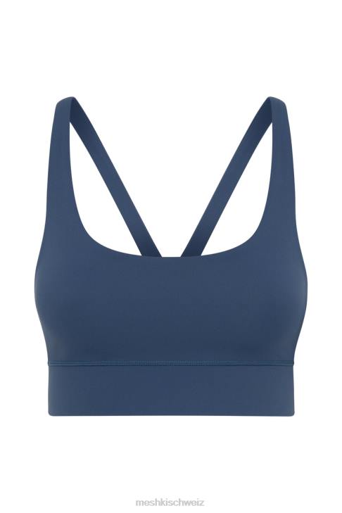 Meshki Elise Cami-Crop-Top mit V-Rücken Marine Kleidung 060V924