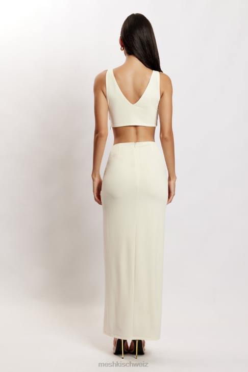 Meshki Jacqui Triangel-Crop-Top mit Hardware Knochen Kleidung 060V1196