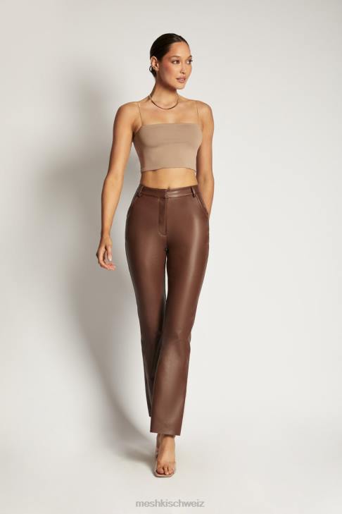 Meshki Yvonne Cami Crop Top Latté Kleidung 060V1198