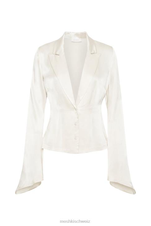 Meshki Noa-Langarmhemd mit Kragen Elfenbein Kleidung 060V876