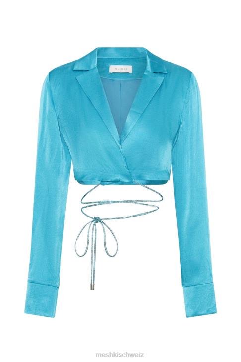 Meshki Talulah Diamant-Seilhemd Cyan-Blau Kleidung 060V1104