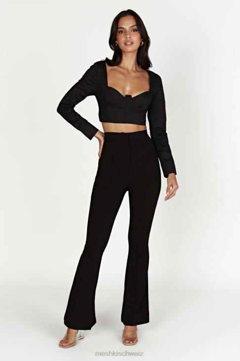 Meshki Zahara Korsett-Shirt Schwarz Kleidung 060V982
