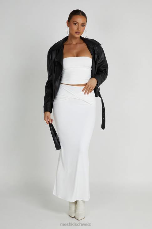 Meshki Kirby Kunstlederjacke Schwarz Kleidung 060V1633