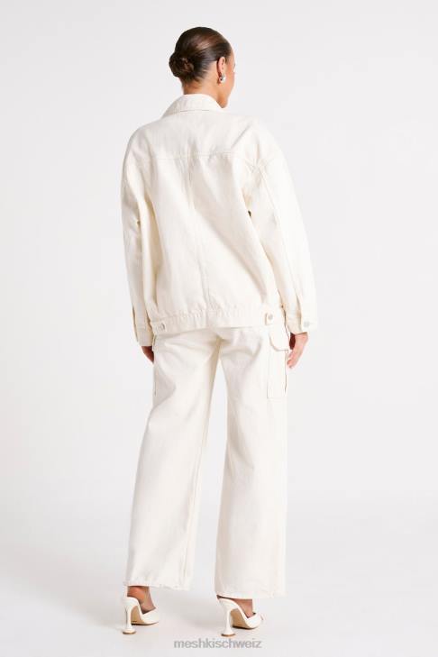 Meshki sion übergroße Jeansjacke naturfarben Kleidung 060V1252
