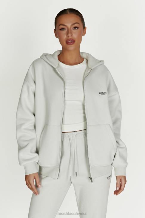 Meshki Corrie Kapuzenpullover mit durchgehendem Reißverschluss rauchgrau Kleidung 060V880