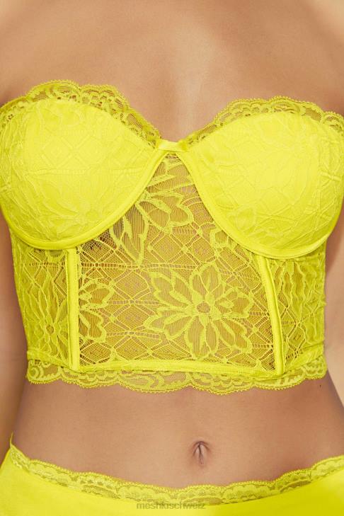 Meshki Alessandra Spitzenkorsett frisches Grün Kleidung 060V1071