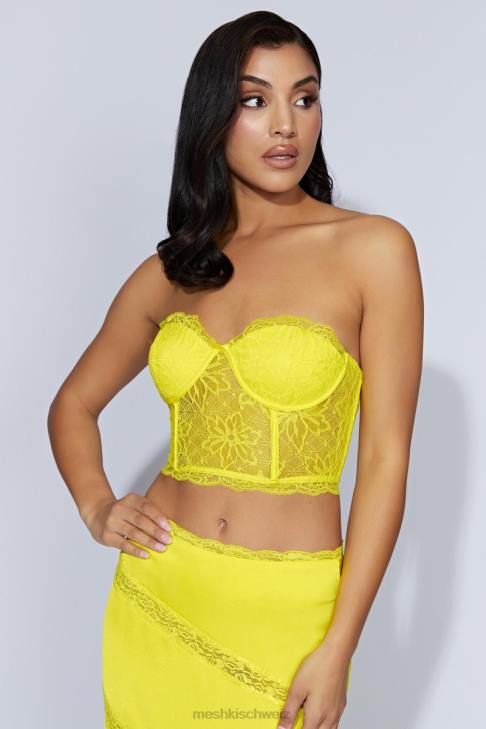 Meshki Alessandra Spitzenkorsett frisches Grün Kleidung 060V1071