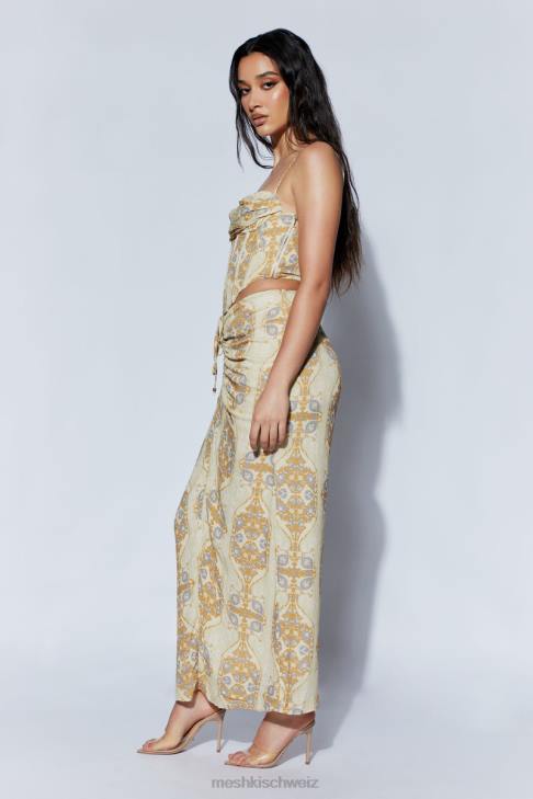 Meshki Cyra Korsett-Oberteil persischer Druck Kleidung 060V972