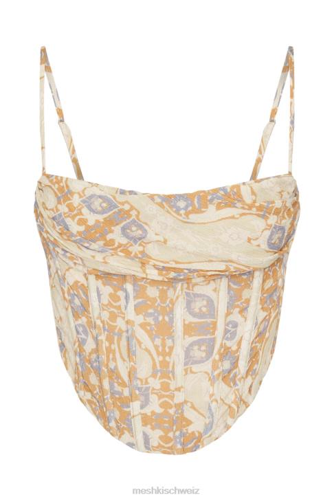 Meshki Cyra Korsett-Oberteil persischer Druck Kleidung 060V972