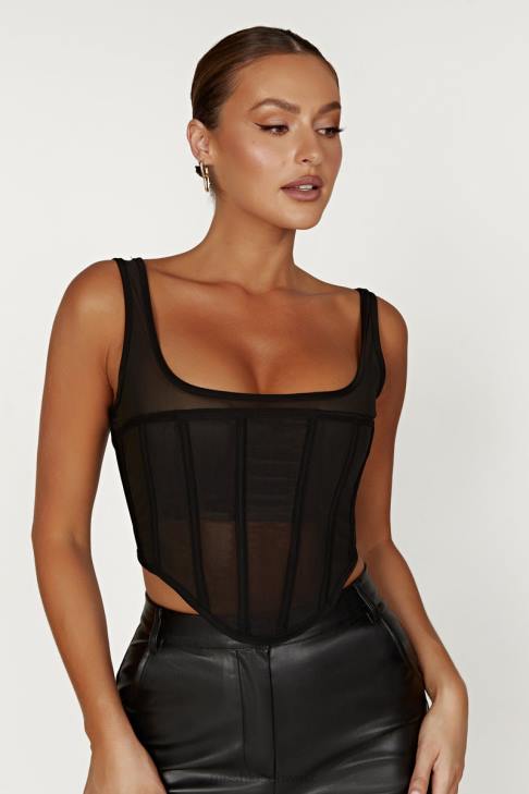 Meshki Delaney Korsett Bustier Schwarz Kleidung 060V875
