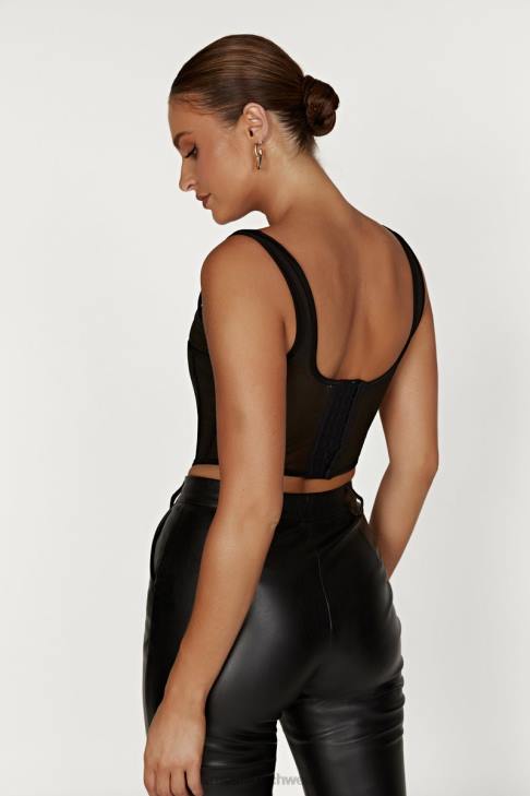 Meshki Delaney Korsett Bustier Schwarz Kleidung 060V875