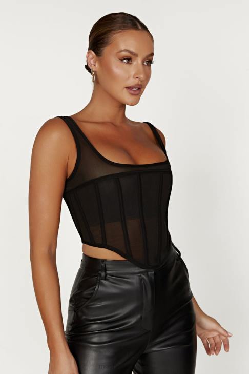 Meshki Delaney Korsett Bustier Schwarz Kleidung 060V875