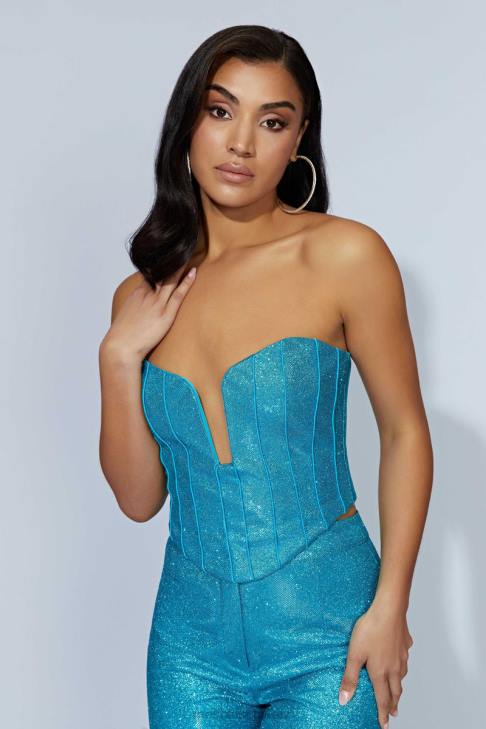 Meshki Felicity Schimmerkorsett Aquamarin Kleidung 060V1010