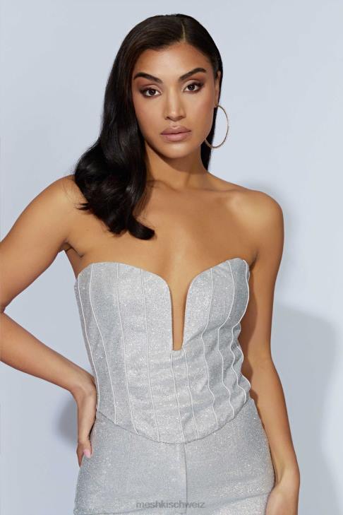 Meshki Felicity Schimmerkorsett Silber Kleidung 060V885