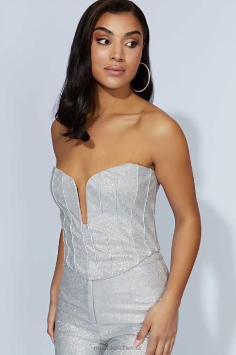 Meshki Felicity Schimmerkorsett Silber Kleidung 060V885