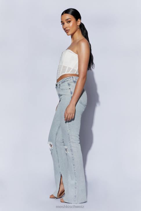 Meshki Helen trägerloses Korsett-Bustier Weiß Kleidung 060V1031